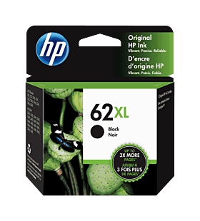 Cartucho de Tinta HP 62XL Negro de Alta Capacidad Original  (C2P05AL)