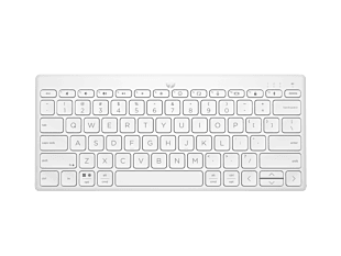 HP 350 Teclado Bluetooth compacto para dispositivos múltiples, Blanco (692T0AA)