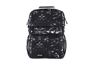 Mochila HP Campus XL Mármol Piedra, Negro/ Blanco (7J592AA)