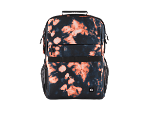 Mochila HP Campus XL con teñido anudado Negro/Naranja (7J593AA)