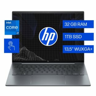 Notebook HP Dragonfly G4 de 13.5", pantalla táctil, Windows 11 Pro, Intel® Core™ i7, 32GB RAM, 1TB Unidad de estado sólido, WUXGA+ - 13.5" - Azul pizarra (84B70LT)