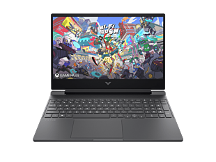 Notebook HP Gaming Victus 15-fa2009la, Intel Core i5, 8 GB RAM, NVIDIA GeForce RTX 3050, 512 GB SSD, 15.6" FHD 144 Hz, Windows 11 Home - 15.6" - Plata mica, logotipo cromado negro (BA1U1LA)