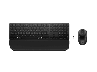 Combinación de teclado y mouse HP multidispositivo de modo dual HP con reposa manos 580C, Negro (BD5F2AA)