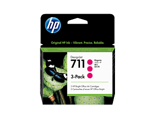 Pack de ahorro de 3 cartuchos de tinta DesignJet HP 711 de 29 ml magenta (CZ135A)