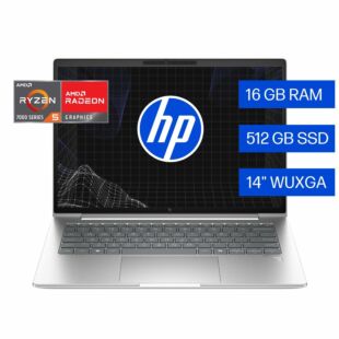 Notebook HP EliteBook 645 G11 de 14", Windows 11 Pro, AMD Ryzen™ 5 PRO, 16GB RAM, 512GB SSD - 14" - Aluminio plateado de color verdoso (B0FY2LT)