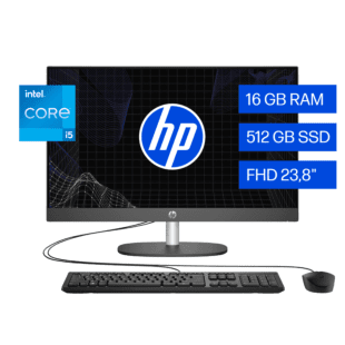 Todo-en-Uno HP ProOne 240 G10, Intel Core i5, 16 GB RAM, 512 GB SSD, 23.8" FHD, Windows 11 Pro -  (B88BMAT)