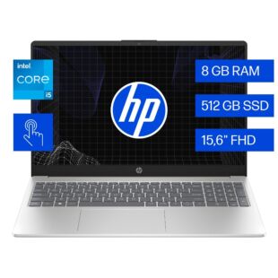 Notebook HP 15-fd0154la, Windows 11 Home Single Language, 15.6", Pantalla táctil, Intel® Core™ i5, 8GB RAM, 512GB SSD, FHD - 15.6" - Cubierta dorada cálida, base y marco de teclado en plata natural (BM7S4LA)