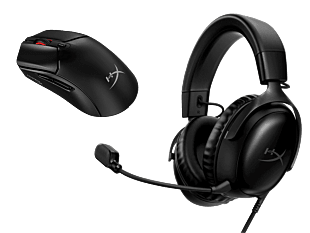 Audífonos HyperX Cloud III (Negro) + Mouse gaming HyperX Pulsefire Haste 2 Core inalámbrico (negro) (727A8AA-8R2E6AA)