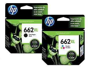 Kit de Cartuchos de Tinta HP 662XL Advantage Negro + Tricolor Original (CZ105AL-CZ106AL)