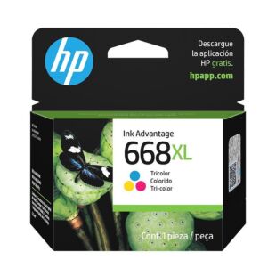 Cartucho de tinta Original HP 668XL Advantage Tricolor (7FP38VL)