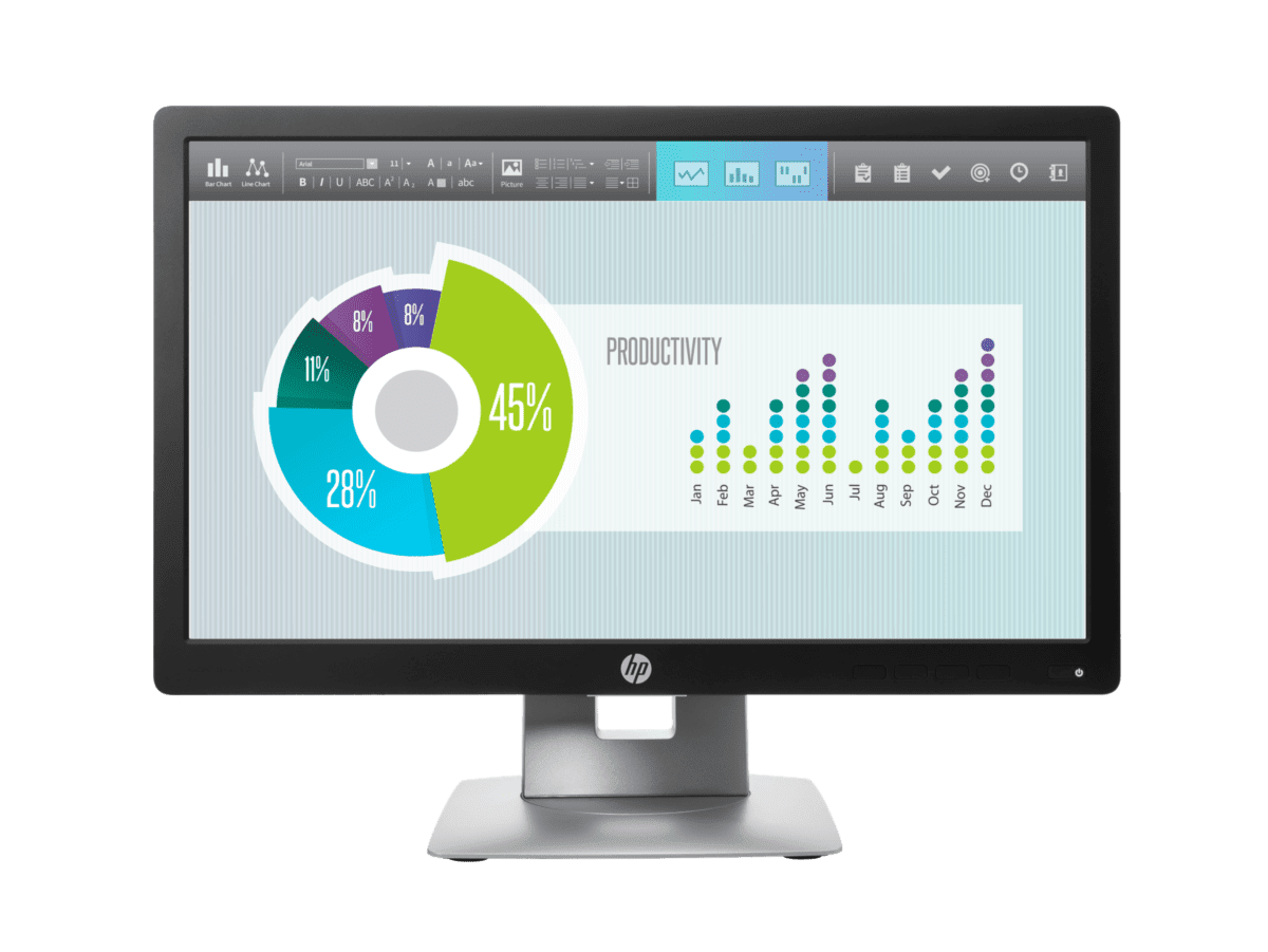 Monitor HP EliteDisplay E202 de 20" - 50,8 cm (20") (M1F41A8) - Tienda HP.com Argentina