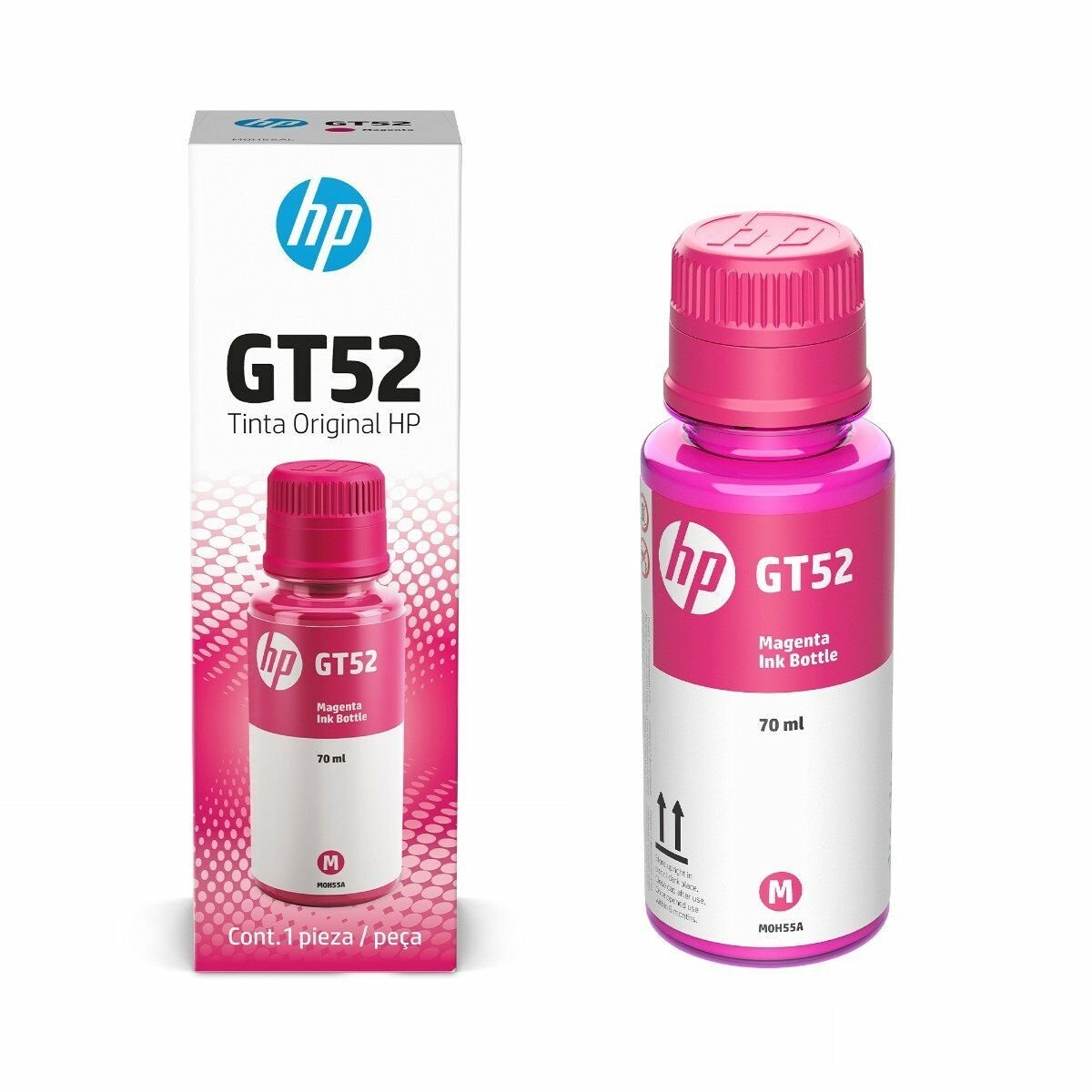 Botella original HP GT52 Magenta