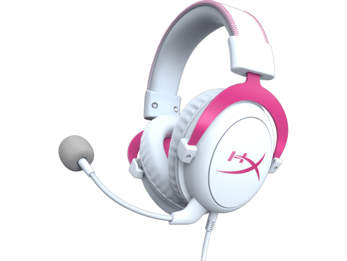 Auriculares para juegos HyperX Cloud II (Rosa y blanco) (4P5E0AA