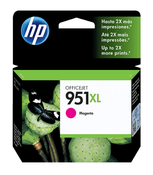 Cartucho de Tinta HP 951XL Magenta de Alto Rendimiento Original