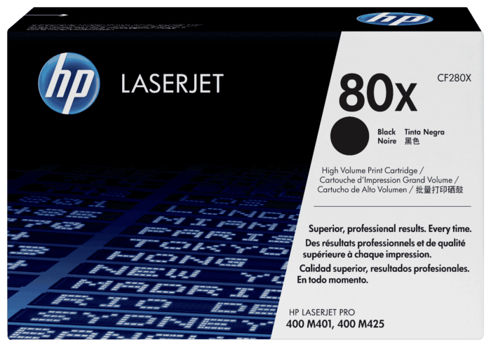 Cartucho de Tóner HP 80X Negro Alto Rendimiento LaserJet Original