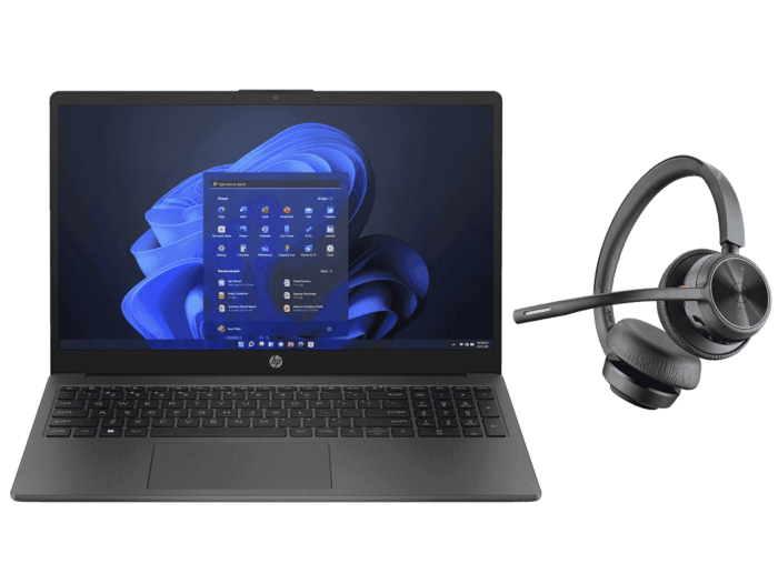 Notebook HP 255 G10 + Auriculares USB-A Poly Voyager 4320 - 15.6