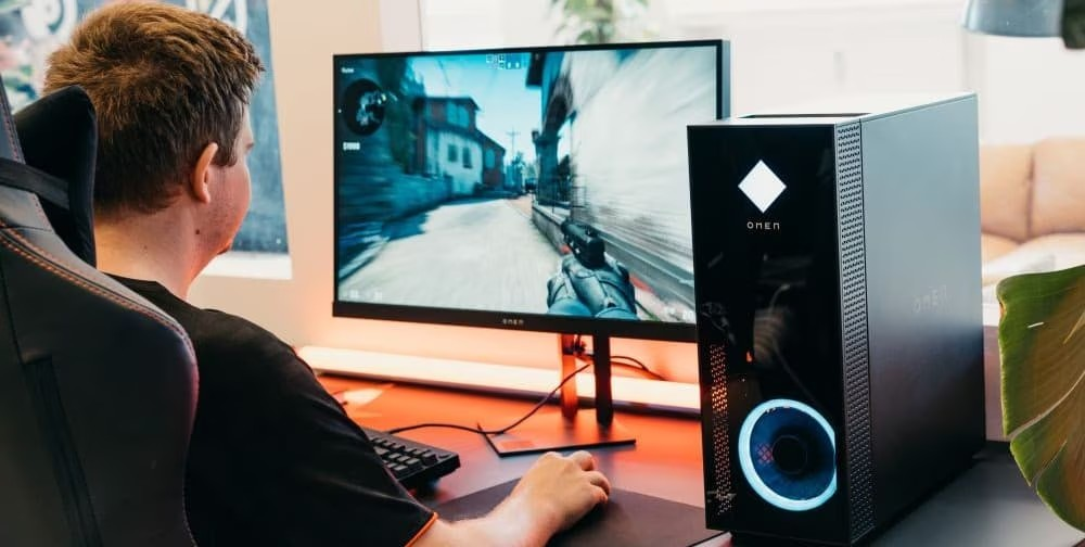 HP OMEN notebook gaming con ray tracing activado para jugadores