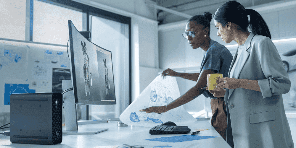 Comparación visual entre NPU y GPU para computadoras con inteligencia artificial